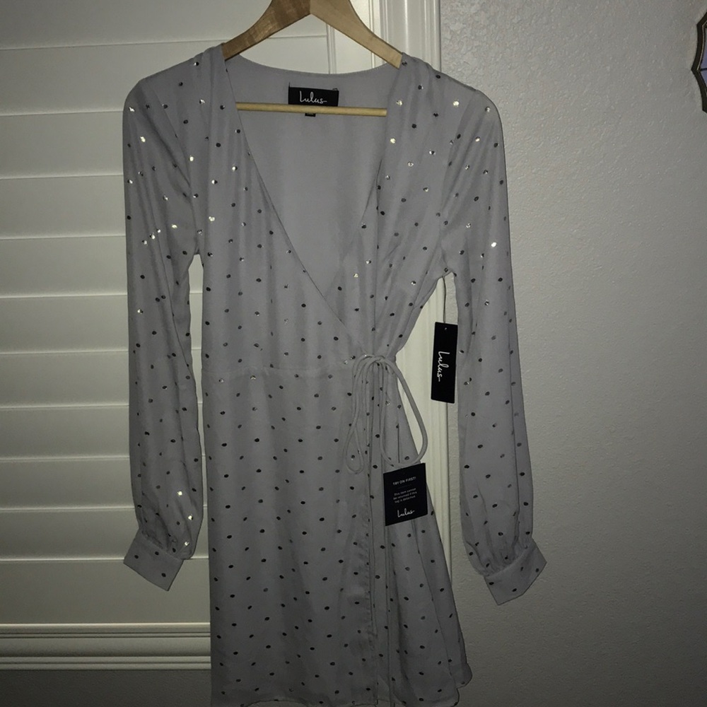 Grey Crossover Dress